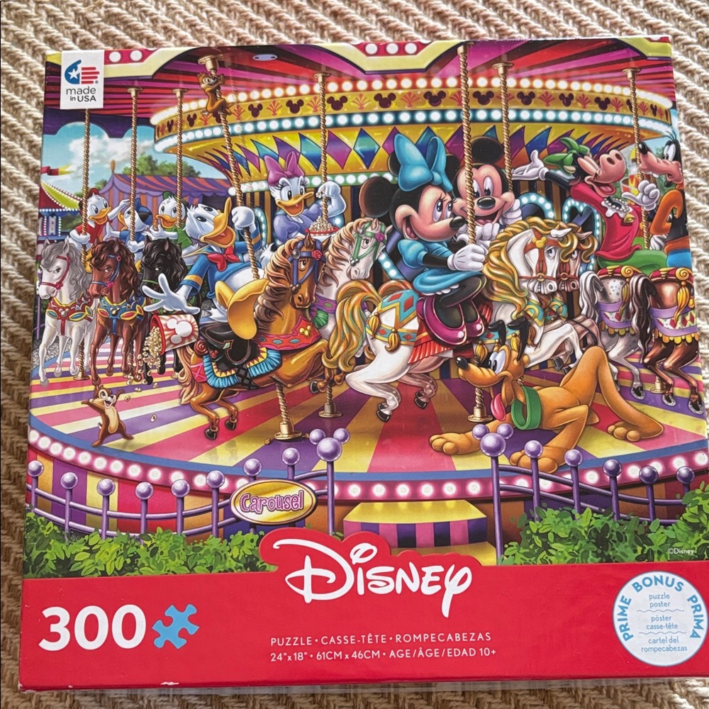 Disney Colorful Carousel Puzzle - 300 Pieces